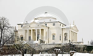 Villa Rotonda in snow photo