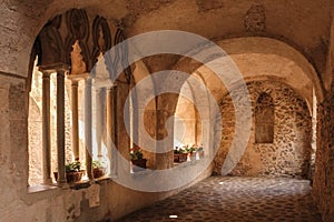 Villa Rufolo. Cloister. Ravello. Campania. Italy