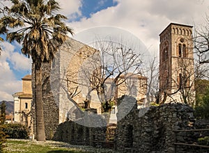 Villa Rufolo and Duomo di San Pantaleone. Ravello. Campania. Italy