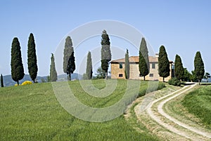 Villa in rural landscape