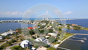 Villa Sabine Pensacola Beach waterfront neighborhood with luxury mansion homes