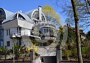 Villa in Spring in the Neighborhood of Grunewald, Wilmersdorf, Berlin