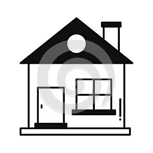 Villa Vector Icon which can easily modify or edit