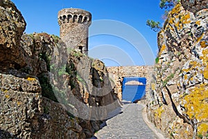 Villa Vella Tossa de Mar Costa Brava Spain spanish city town village Catalonia Mediterranean sea Europe european fortress castle