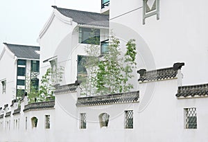Villa and wall