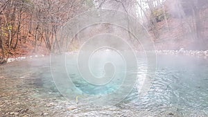 Villach - Natural hot spring in autumn