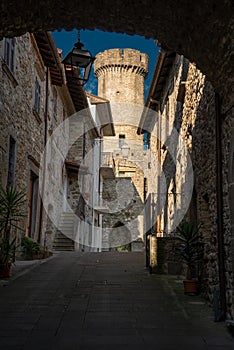 Villafranca in Lunigiana. Medieval village in Tuscany, Italy.