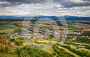 Village - aerial view, Dolna Suca, Slovakia