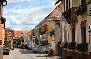 Village in Alsace, France