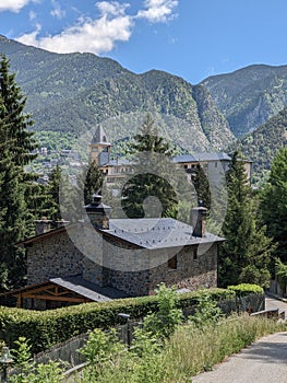 Village ambient in the Andorran valleys.