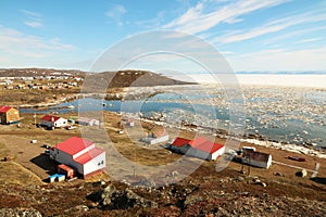 Village of Apex near Iqaluit in Nunavut, Canada