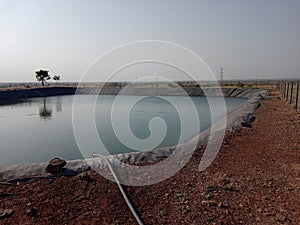 Former water storage to store water for summer season