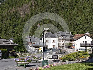 Village of Argentiere in France