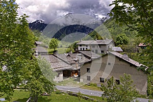 Village of Argentiere in France