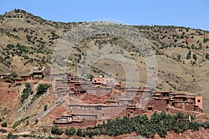 Village Asni in National Park Toubkal in Morocco