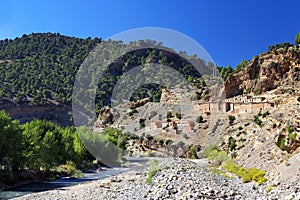 Village in Atlas Mountains, Morocco