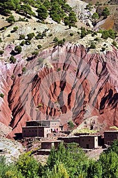 Village in Atlas Mountains, Morocco