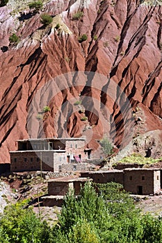 Village in Atlas Mountains, Morocco