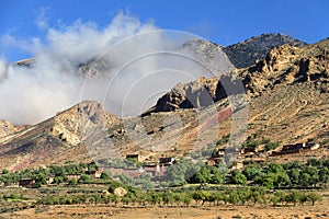 Village in Atlas Mountains, Morocco