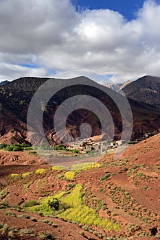 Village in Atlas Mountains, Morocco