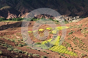 Village in Atlas Mountains, Morocco