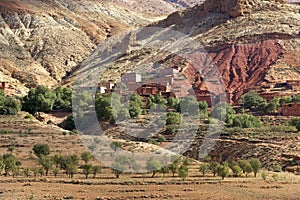 Village in Atlas Mountains, Morocco