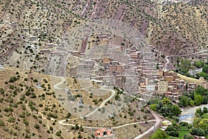 Village in Atlas Mountains, Morocco