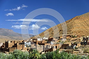 Village in the Atlas mountains Morocco Africa photo