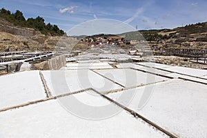 Village of AÃÂ±ana seen from the salt pans photo