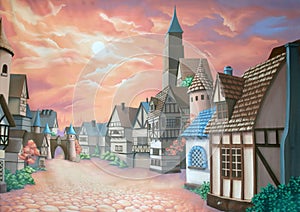 Village backdrop