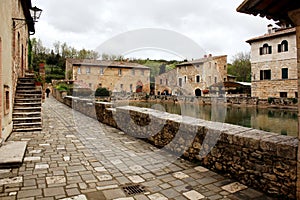 Village of Bagno Vignoni, Tuscany photo