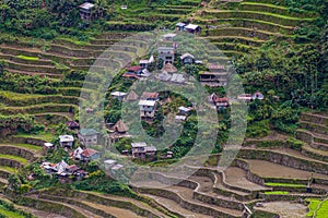 Village at Batad rice terraces, Luzon island, Philippin