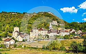 Village of Baume-les-Messieurs in France photo
