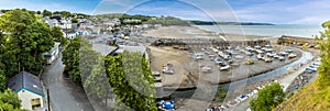 The village, bay and harbour of Saundersfoot, Wales