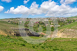 Village in a beautiful hilly area