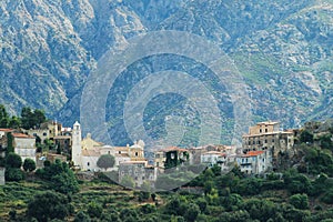 Village of Belgodere in Balagne, Corsica