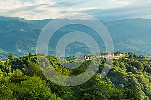 The village of Benoy in the mountains of Chechnya