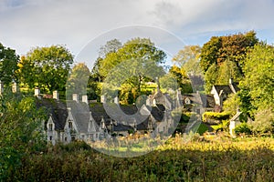 The village of Bibury, Cotswolds, Arlington Row England