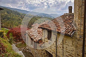 The village of Borgo Adorno. Color image photo