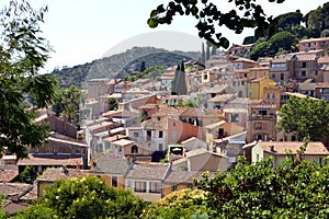 Village of Bormes-les-Mimosas in France