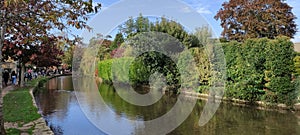 The village of Bourton-on-the-Water at England, UK