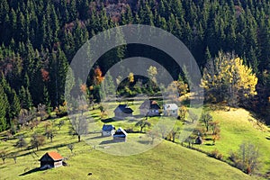 Village in Bucegi mountains