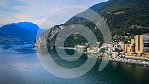 Village of Campione at Lake Lugano photo