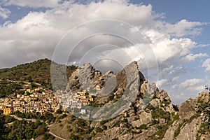 Village Castelmezzano in the province of Potenza