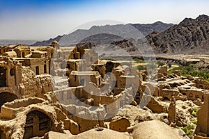 Village and Castle of Kharanaq, Yazd Province, Iran photo
