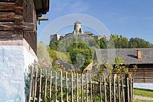 Village with castle