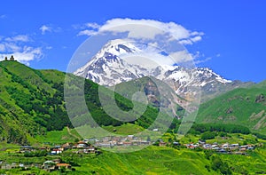 Village in the Caucasus Mountains photo