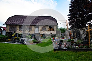 Village cemetery in South Austria