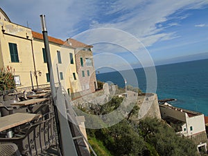 The village of Cervo on the Italian Riviera