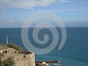 The village of Cervo on the Italian Riviera